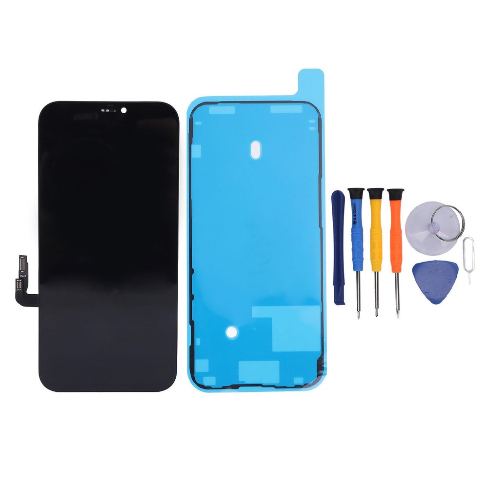 LICAEVEY Replacement LCD Display Assembly for 12 12 Pro, 6.1 Inch OLED Touch Screen Display Digitizer Assembly with Frame & Repair Kit for A2172 A2402 A2404