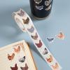 1000PCS Chicken Stickers Roll, 2 Rolls 10 Styles Cute Hen and Farm Stickers, Waterproof Vinyl Decals for Water Bottles Laptops Scrapbooking Party Favors Classroom Rewards view 3