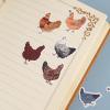 1000PCS Chicken Stickers Roll, 2 Rolls 10 Styles Cute Hen and Farm Stickers, Waterproof Vinyl Decals for Water Bottles Laptops Scrapbooking Party Favors Classroom Rewards view 4