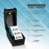 SNBC BTP-L520 Thermal Label Printer, Serial, Built-in Peeler, High-Speed 4" Label Printing for Shipping, Barcode, Retail and Office Use (Black) view 4