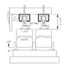 SARTODOORS Sliding Closet Bypass Doors 48 x 80 inches | Base 7422 White | Rails Hardware Set | Wood Solid Bedroom Wardrobe Doors view 4