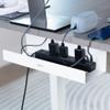 VIVO Under Desk 17 inch Extra Deep Cable Management Tray, Power Strip Holder, Cord Organizer, Wire Tamer for Office and Home, White, DESK-AC16-1CW view 2