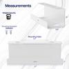 VIVO Under Desk 17 inch Extra Deep Cable Management Tray, Power Strip Holder, Cord Organizer, Wire Tamer for Office and Home, White, DESK-AC16-1CW view 3