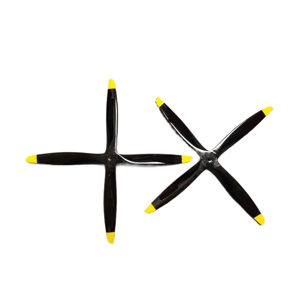 1 Pcs 4 Blade 20/21/22/23/24 Inch Forward(CCW)&Reverse(CW) Beech Wood Propeller,Compatible For Scale RC Gas Airplane Model(24x10 CW Pull 1pcs)
