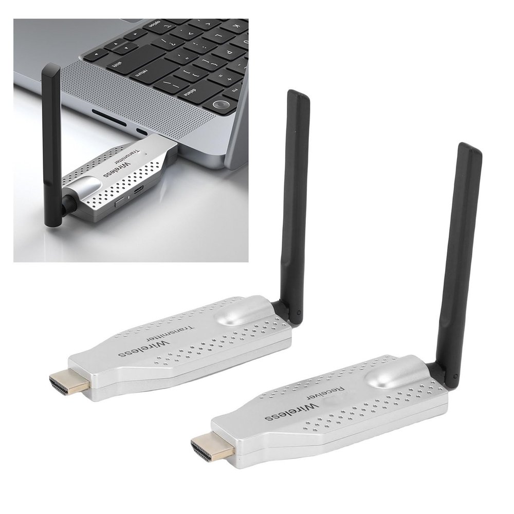GOWENIC Wireless HDMI Transmitter and Receiver, 100M / 328ft Portable 5G Wireless HDMI Extender Kit for Laptop/PC/TV Box/Camera to HDTV/Projector/Smartphone/Tablet