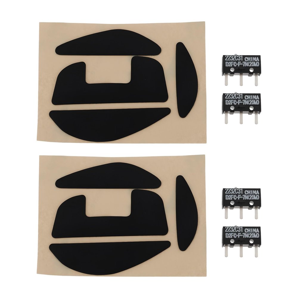 SING F LTD 2 Sets Mouse Feet Pad with 4pcs 20M Switches Compatible with Logitech G700 G700s