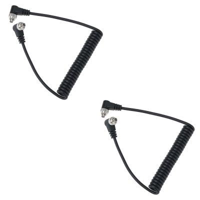 Be In Your Mind 2Pcs PC Flash Cable Spiral Cable Up 30-100cm for Connecting The Camera and Flash