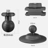 Wisoqu Suction Cup Mount Action Camera Holder for Action 13 Pro Adjustable 2 Ball Head with Thread Metal Car Phone Tripod Stand Vehicle Mount Bracket view 3