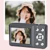 Oreilet Digital Camera, 64MP 4K CCD Vlog Camera with 2.4 Inch HD Screen for Photography, for Teens Students, Auto Focus, Supports Up to 256GB Small Memory Card (Black) view 3