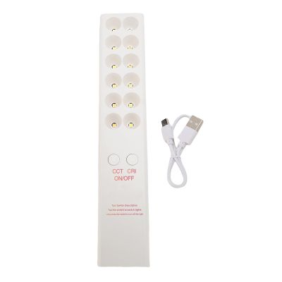 NOENNULL Portable RGB Light Wand, Rechargeable LED Photo Stick with Adjustable Color Temperature, Professional Fill Light Bar (White)
