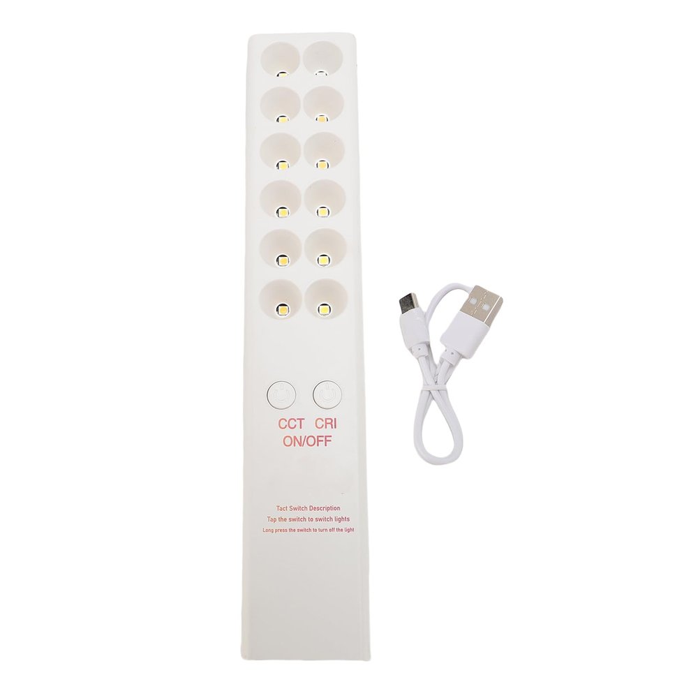 NOENNULL Portable RGB Light Wand, Rechargeable LED Photo Stick with Adjustable Color Temperature, Professional Fill Light Bar (White)