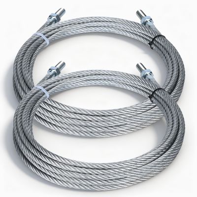 Equalizer Cables N372 Fit for Rotary Automobile Model SPO10 2-Post Lift Replace BH7529-86, 2 Set, 30 Ft
