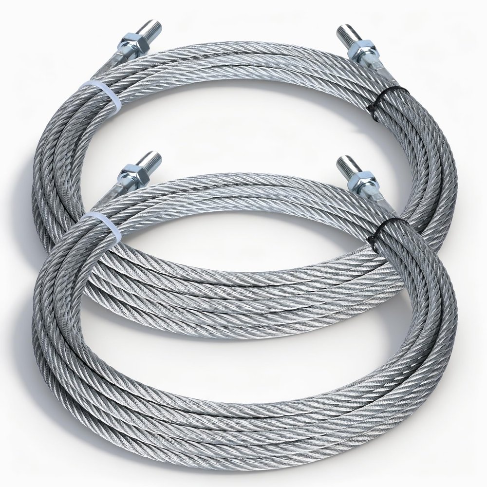 Equalizer Cables N372 Fit for Rotary Automobile Model SPO10 2-Post Lift Replace BH7529-86, 2 Set, 30 Ft