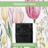 Outdoor TV Cover 48 to 50 Inch Weatherproof, Spring Floral Waterproof Outdoor TV Enclosure with Side Pocket, Summer Botanical Pink Wildflower Television Protector Cover view 3