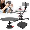 360 Rotating Platform Rig for Product Photography - Adjustable Shooting Distance 0-110cm, Ideal for Commercial Video and Food Shooting view 1
