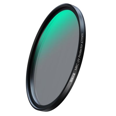 Meike 67mm MRC UV Protection Filter with 20 Multi-Layers Coatings High Definition Anti Reflective Hydrophobic Scratch Resistant Ultra-Slim Aluminum Alloy Frame UV Filter for 67mm Camera Lenses