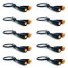 M8, 3-Pin, Male & Female, Waterproof Sensor Connector Cable, 10-Pack view 1