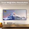 Coolpie Wireless HDMI 4K Transmitter with 1 Receiver, 2160P Output, 350FT Long Range, 5.8G Low Lag Extender, Silvery Metal for PC/Laptop/Projector/TV/Monitor view 3