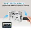 Portable Clear Stereo Auto Reverse Cassette PlayerConvert Tapes to MP3 Format via USB ConverterBuilt-in Cool Copper Wheel Movement Speaker view 4