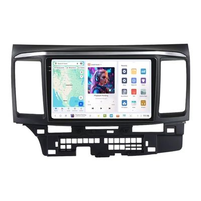 DUDUAUTO Radio Stereo for Mitsubishi Lancer EVO X 2008-2017 - (12GB+256GB), Biorunn Android 13 DUDU7 9.5 Inch Dual Band GPS Wireless Car-Play Android Auto Navi Head Unit FM AM RDS