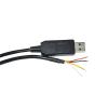 CFYGULKK Industrial FT232RL USB to UART TTL 3.3V 3V3 4 CORE 4PIN Wire END Open Cable Compatible with TTL-232R-3V3-WE VCC GND TXD RXD(5m,TTL 5V) view 3