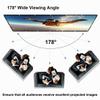 110/120 inch Anti-Crease Projector Screen Outdoor, 16:10 4K HD Portable Foldable Home Cinema Projection Screen, Large Washable Movie Screens(16:10 60in) view 2