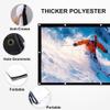 110/120 inch Anti-Crease Projector Screen Outdoor, 16:10 4K HD Portable Foldable Home Cinema Projection Screen, Large Washable Movie Screens(16:10 60in) view 3