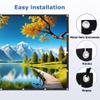 110/120 inch Anti-Crease Projector Screen Outdoor, 16:10 4K HD Portable Foldable Home Cinema Projection Screen, Large Washable Movie Screens(16:10 60in) view 4