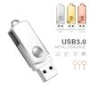 32GB 50Pcs Personalized Custom USB 2.0 Flash Drive with Meatl Keychains, Bulk Customize Promotional Swivel Thumb Drives, Engraved/Printed Your Logo & Text on Dual-Sided for School/Company Events view 2
