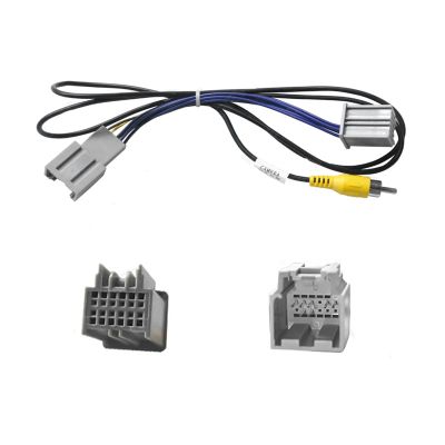 12Pin T-Harness Backup Rearview Reverse Camera w/RCA Video in Plug Converter Adapter Connector fits for GM GMC Chevy Chevrolet Silverado Colorado Enclave Envision Sierra Yukon Buick 2014-2019