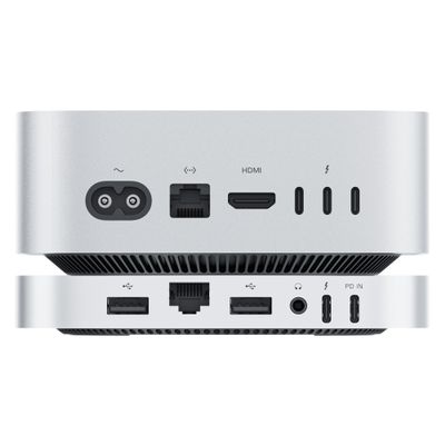 BEELINK EX Mate Mini-A 2TB for Mac mini M4 Dock, 80Gbps USB-C Aluminum Alloy Stand with Dual M.2 PCIe SSD Slots (Pre-Installed 2TB NVMe, Expandable to 16TB, 2.5G LAN, USB-A 3.0, SD4.0, Silver)