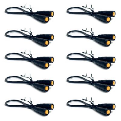 M8, 3-Pin, Female, Waterproof Sensor Connector Cable, 10-Pack