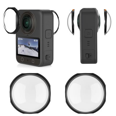 FiTSTILL Premium Glass Lens Guards for DJI OSMO 360 Scratch-Resistant,High Transparency Lens Anti-Scratch Protectors Camera Accessories Kit(Optical Glass)