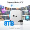 ANYOYO 10Gbps Mac mini M4 Dock and Stand with 8TB NVMe M.2 SSD Enclosure, HDMI 4K@60Hz, 2 USB-A 3.210Gbps, 2 USB-A 2.0, Wi-Fi Signal Friendly Design, Aluminum USB-C Hub for Mac mini M4 view 4