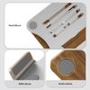 HYgloF Adjustable Laptop Stand Laptop Stand with Wooden Base, 360 Rotation Foldable Portable Notebook Riser Bracket(Gris) view 3