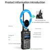 KSUN Handheld Ham Radio CB SSB HF Portable Radios Smart APP Programming Screen with Blue/Red Shortwave Antenna for Hiking, Security, Rescue HF123D (1 Pack) view 3