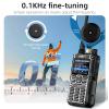 KSUN Handheld Ham Radio CB SSB HF Portable Radios Smart APP Programming Screen with Blue/Red Shortwave Antenna for Hiking, Security, Rescue HF123D (1 Pack) view 4