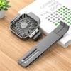 Adjustable Laptop Stand Foldable Laptop Stand for Desk, Aluminum Alloy Holder Bracket with Cooling Fan(Silver) view 3