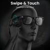 Piluyaa AI Smart Glasses - 800W HD Camera, 1080P Video, Voice Control, Bluetooth/Wi-Fi, 220mAh Fast Charging, Lightweight for Hands-Free Recording(Anti-Blue Lights & Sunglasses Lenses Included-Blue) view 2