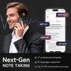 AI Voice Recorder, Note Voice Recorder, App Control, Transcribe & Summarize with AI Technology, Supports 80+ Languages, 64GB Memory Audio Recorder for Lectures, Meetings, Call, Interview (Black) view 2