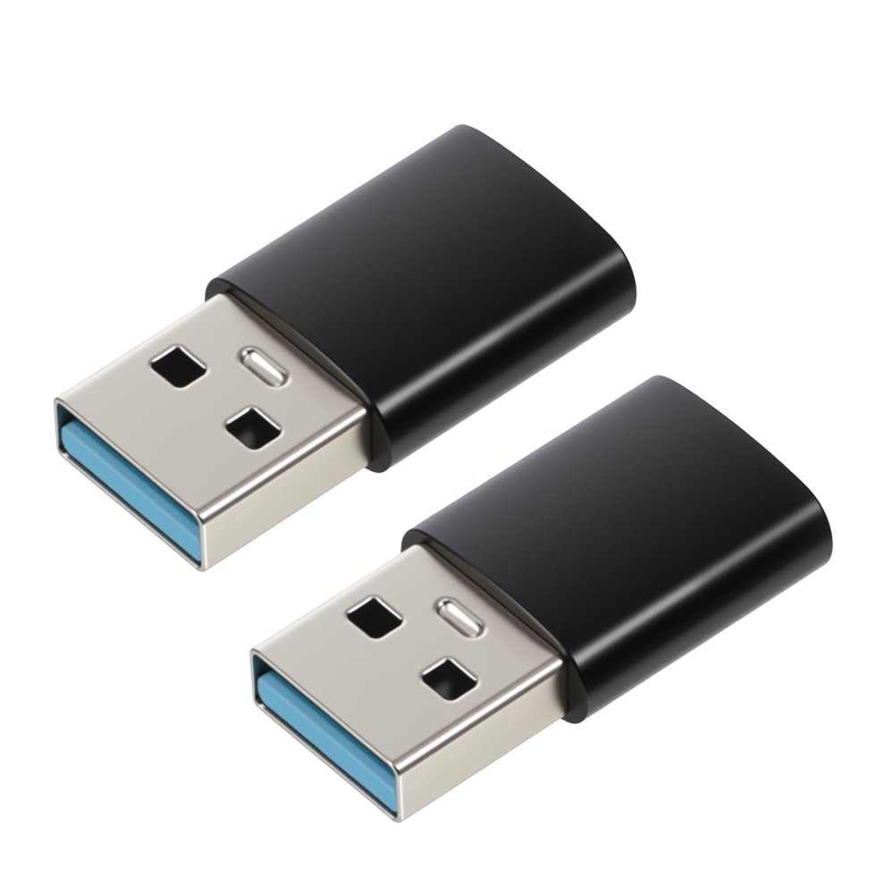 2PCS USB to C Converter, Usbc Male to USB-3.0 Female Otg Adapter, Type C Male Too a Female Otg Adapters Qc 3.0 Fast Charging 5 Gbps Data Transfer Usbc Car Charger for Laptop Pad Flash Thumb Drive