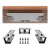 Adjustable Laptop Stand Under Desk Laptop Mount Holder, Aluminum Storage Bracket with Anti-Scratch Felt Board(Silver) view 1