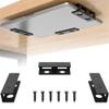 Adjustable Laptop Stand Under Desk Laptop Mount Holder, Aluminum Storage Bracket with Anti-Scratch Felt Board(Silver) view 3