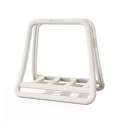 Adjustable Laptop Stand Vertical Laptop Holder, Universal Tablet Desktop Stand Space-Saving Notebook Dock(White)