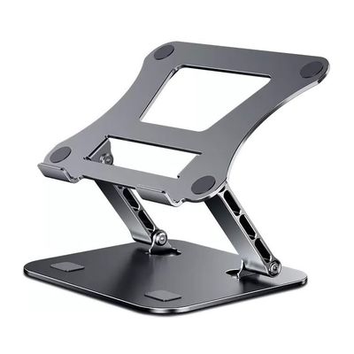 Adjustable Laptop Stand Foldable Laptop Stand, Portable Aluminum Riser Holder Suppot up to 17.3 "Laptop(Gris)