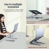 Adjustable Laptop Stand Laptop Stand, Adjustable Portable Aluminum Notebook Holder for up to 17.3"(Silver) view 2