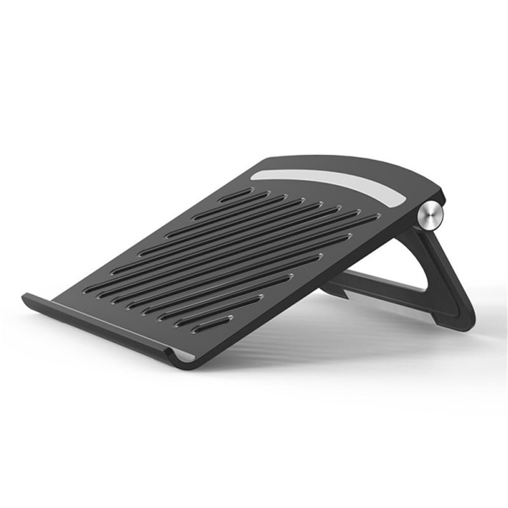 Adjustable Laptop Stand Laptop Stand for Desk, Foldable Portable Desktop Holder Cooling, Supports Laptops up to 17"(Black)