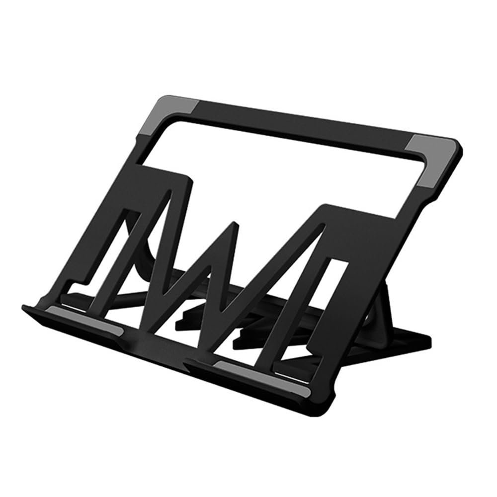 Adjustable Laptop Stand Foldable Laptop Stand Adjustable Portable Notebook Support Base Holder Cooling Bracket(Black)