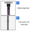 Adjustable Ceiling TV Mount, Dual Bar Tilt Wall Bracket for 55-86 Inch LED Screens, Heavy-Duty Support for Large Televisions, Optimal Viewing Angle, Easy Installation. view 3