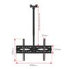 TV Wall Mount Bracket, Tilt & Swivel for 40-70 Inch LED Screens, Universal TV Mount, Heavy-Duty Design, Easy Installation, Ideal for Home Theater Setup view 3